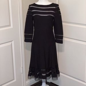 ⭐️SALE!!! Tadashi Shoji | Black Long Sleeve Cocktail Dress ⭐️
